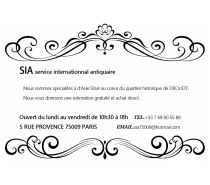 SIA-service international antiquaire Collections Paris 9ème ardt - 75009