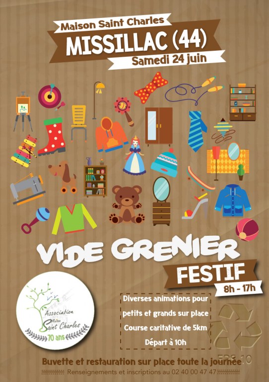VideGrenier Festif à SaintCharles Antiquité Brocante
