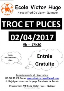 Troc et puces - Ecole Victor Hugo - 02/04/2017