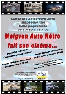 Melgven Auto Rétro fait son cinéma... (expo / bourse)