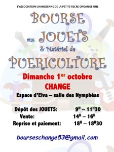 Bourse aux jouets et matériel de puériculture