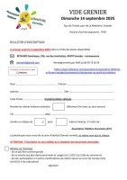 Vide grenier au profit du Téléthon