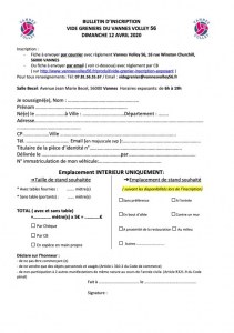 6ème Vide greniers organisé par le Vannes Volley 56