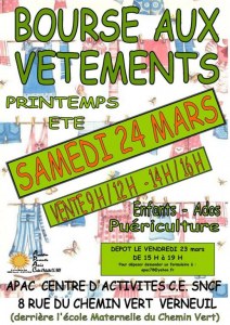 Bourse aux vetements printemps-été et puériculture