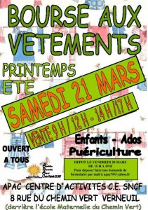 Bourse aux vêtements printemps été enfants ados et matériel de puériculture