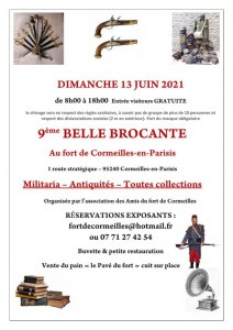 9ème BELLE BROCANTE dans le Fort de Cormeilles en Parisis
