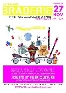 35 : Dinard - Grande braderie puériculture, jouets et vêtements enfants