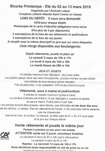 72 : Saint-Cosme-en-Vairais - Bourse aux vêtements, puériculture et jouets printemps-été
