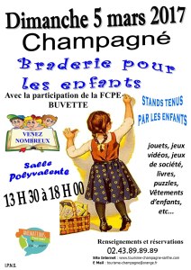 72 : Champagné - Braderie pour les enfants