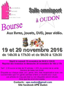 44 : Oudon - Bourse aux livres, jouets, DVD, jeux vidéos