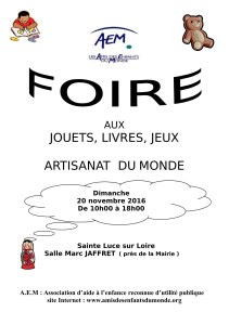 44 : Sainte-Luce-sur-Loire - Foire aux jouets, jeux et livres