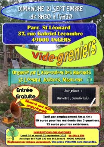 Vide greniers annuel de l'association des habitants ADH