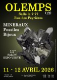 11e SALON MINERAUX FOSSILES BIJOUX de OLEMPS (Aveyron)