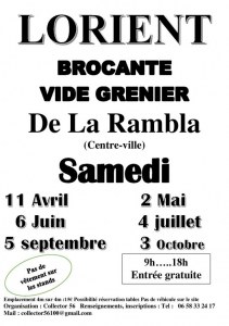 Brocante vide grenier de La Rambla