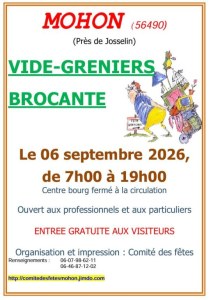 VIDE-GRENIER DU COMITE DES FETES