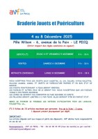 BRADERIE JOUETS ET PUERICULTURE