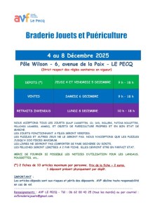 BRADERIE JOUETS ET PUERICULTURE