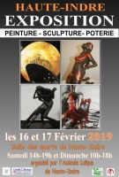 11° Exposition Artistique à Haute INDRE les 16 et 17 février 2019