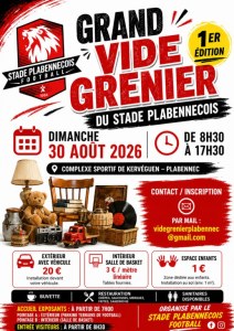 1ère édition ! Grand vide grenier extérieur + intérieur PLABENNEC
