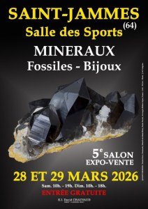 5e SALON MINERAUX FOSSILES BIJOUX de SAINT-JAMMES (64)