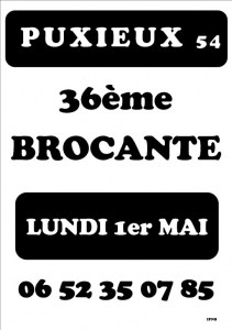 PUXIEUX - 36ème BROCANTE