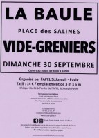 VIDE GRENIERS LA BAULE place des Salines