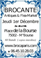 Brocante professionnelle de la Place de la Bourse