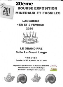 20ème Bourse exposition de minéraux, bijoux, gemmes et fossiles, trésors de la terre