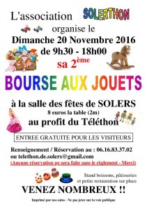 BOURSE AUX JOUETS AU PROFIT DU TELETHON