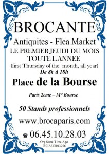 Brocante professionnelle de la Place de la Bourse