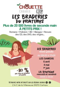 Braderie de livres et de produits culturels d'occasion