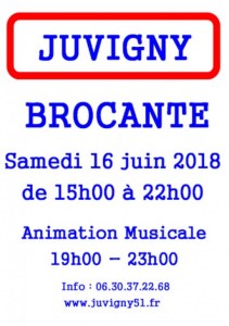Brocante semi nocturne à Juvigny (51150)