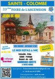 29ème Foire de l’ascension à Sainte Colombe