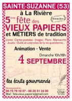 53 : Fête des Vieux Papiers et Métiers de Tradition - Sainte Suzanne