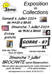 3ème SALON des COLLECTIONNEURS de GORRE 87
