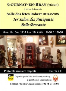 1ER SALON DES ANTIQUITES ET BELLE BROCANTE GOURNAY EN BRAY