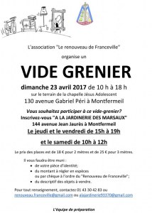 VIDE GRENIER de la St Michel