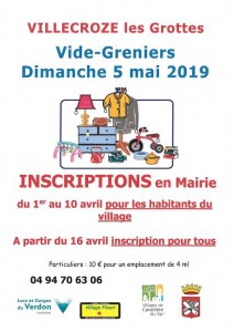Vide-Grenier de VILLECROZE LES GROTTES