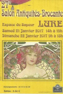 27ème SALON ANTIQUITES-BROCANTE par AROM 70 à LURE (70)