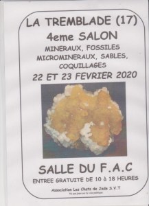 4 ème salon minéraux, fossiles, microminéraux, coquillages et sables