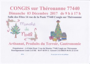 Marché de Noel à CONGIS sur Thérouanne 77440