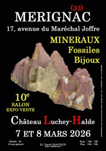 10e SALON MINERAUX FOSSILES BIJOUX de MERIGNAC (Gironde)