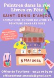 Livres en Fête et peintres dans la rue à Saint-Dneis-d'Anjou