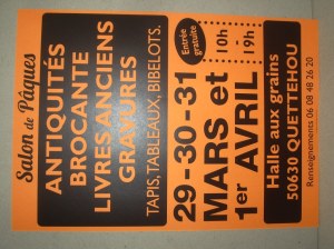 SALON ANTIQUITES BROCANTE LIVRES DE QUETTEHOU 50630