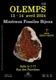 7e SALON MINERAUX FOSSILES BIJOUX de OLEMPS (Aveyron)