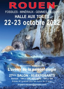 27ème Salon International de Rouen Fossiles, Minéraux, Gemmes & Bijoux