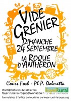 Vide grenier du Foyer Rural de La Roque d'Anthéron