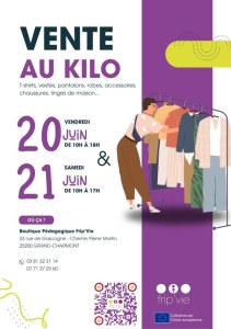 Vente au kilo de vêtements