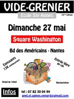 VIDE-GRENIER - APEL ECOLE STE AGNES - SQUARE WASHINGTON - NANTES
