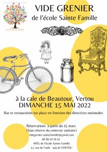 Vide grenier 15 mai 2022 VERTOU BEAUTOUR